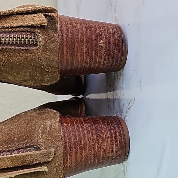 Anthropologie | Schuler And Sons Philadelphia Leather Suede Booties - Picture 8 of 12